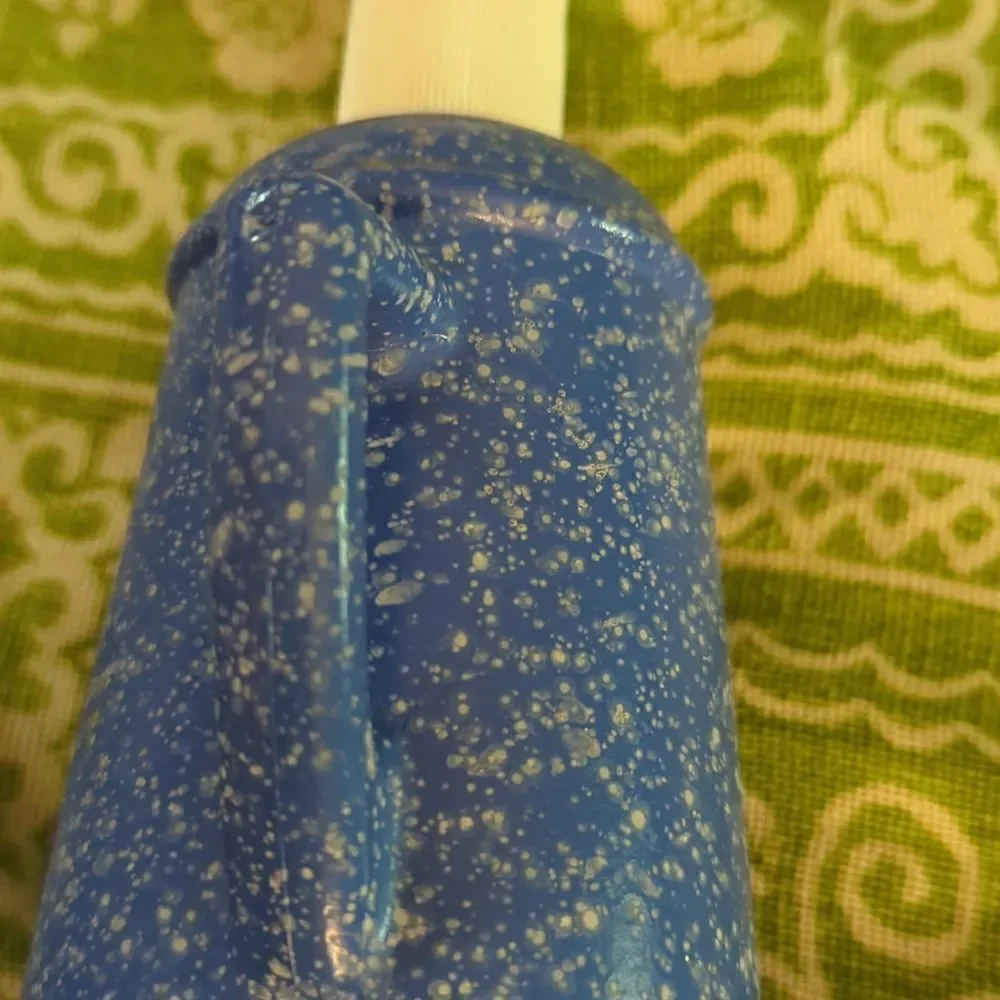 Vintage Avon blue speckled Country‎ style coffee pot dispenser